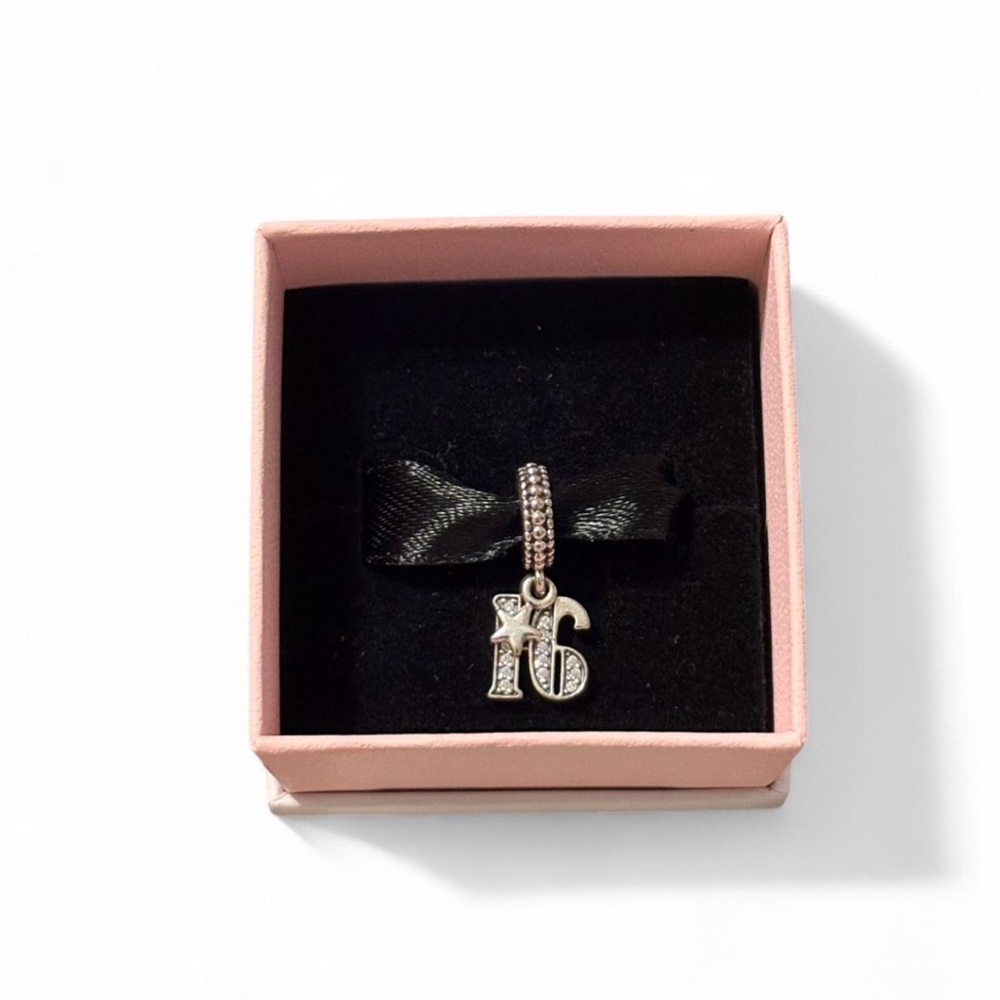 Pandora Silver 16th Celebration Charm (Needs A Cleaning From Oxidation)